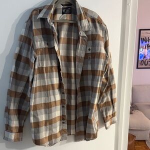 Men's Plaid Button-Up Carhartt Xl Loose